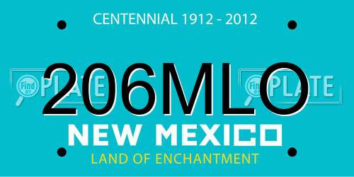206MLO New Mexico License Plate