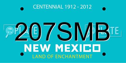 207SMB New Mexico License Plate