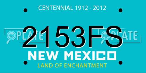 2153FS New Mexico License Plate