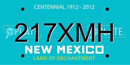 217XMH New Mexico License Plate