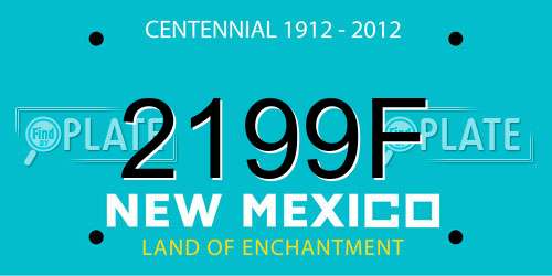 2199F New Mexico License Plate