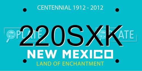 220SXK New Mexico License Plate