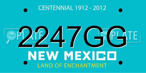 2247GG New Mexico License Plate