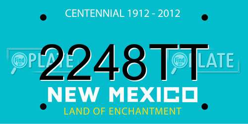 2248TT New Mexico License Plate