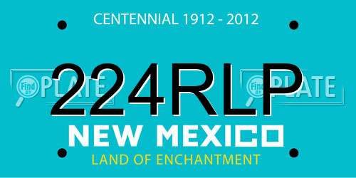 224RLP New Mexico License Plate