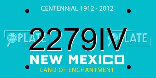 2279IV New Mexico License Plate