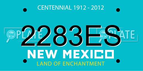 2283ES New Mexico License Plate