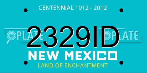 2329ID New Mexico License Plate