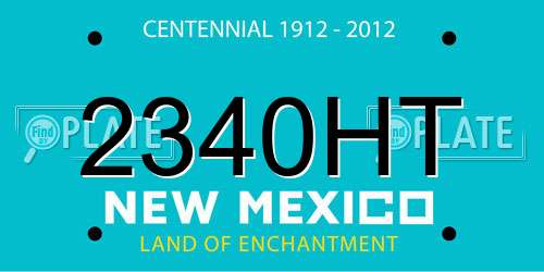 2340HT New Mexico License Plate