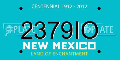 2379IO New Mexico License Plate