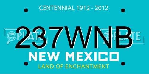 237WNB New Mexico License Plate