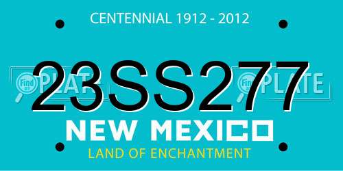 23SS277 New Mexico License Plate