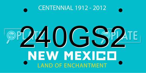 240GS2 New Mexico License Plate