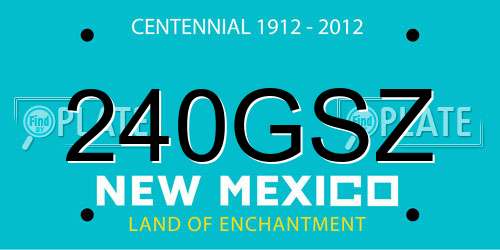 240GSZ New Mexico License Plate
