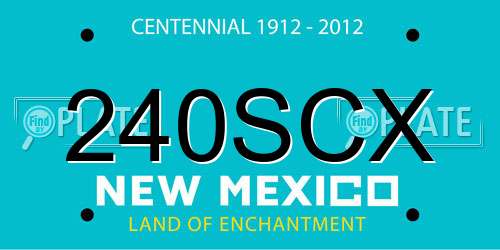 240SCX New Mexico License Plate