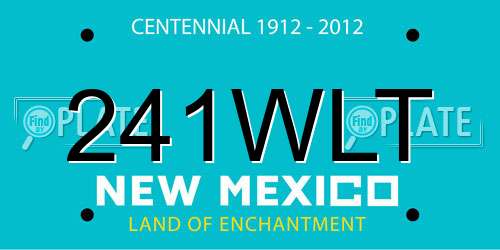 241WLT New Mexico License Plate