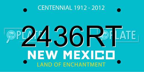 2436RT New Mexico License Plate