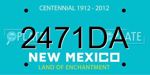 2471DA New Mexico License Plate