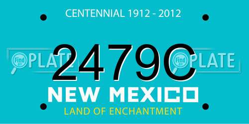 2479C New Mexico License Plate