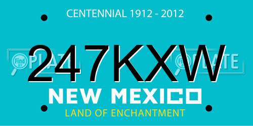 247KXW New Mexico License Plate