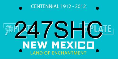 247SHC New Mexico License Plate