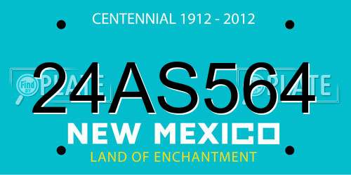 24AS564 New Mexico License Plate
