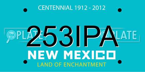 253IPA New Mexico License Plate