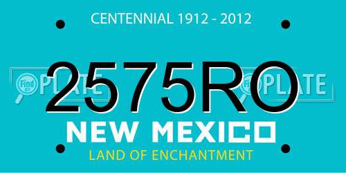 2575RO New Mexico License Plate