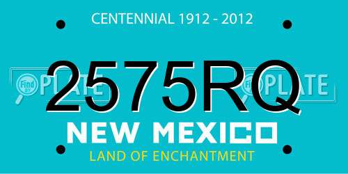 2575RQ New Mexico License Plate
