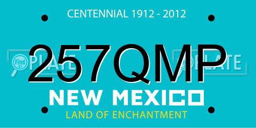 257QMP New Mexico License Plate