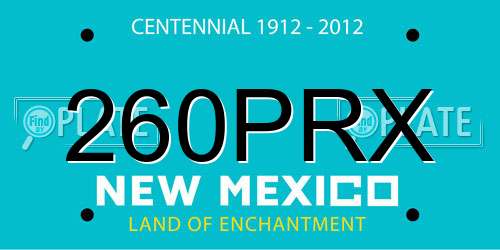 260PRX New Mexico License Plate