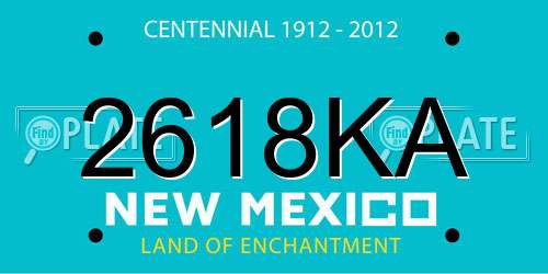 2618KA New Mexico License Plate