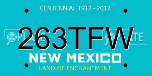 263TFW New Mexico License Plate