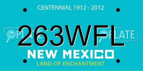 263WFL New Mexico License Plate