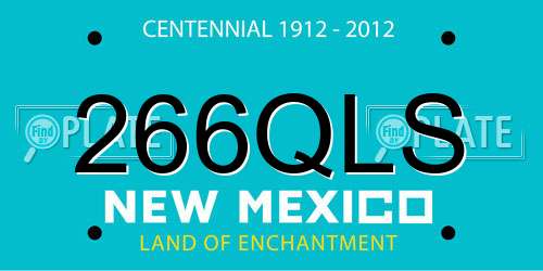 266QLS New Mexico License Plate