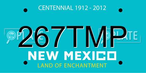 267TMP New Mexico License Plate