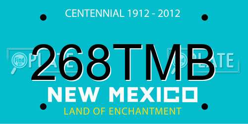 268TMB New Mexico License Plate