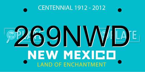 269NWD New Mexico License Plate