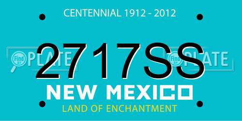 2717SS New Mexico License Plate