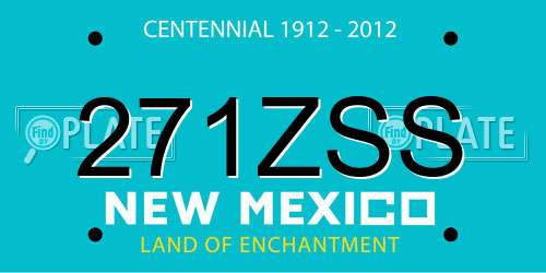 271ZSS New Mexico License Plate
