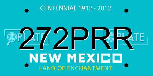 272PRR New Mexico License Plate