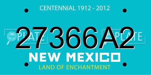 27366A2 New Mexico License Plate
