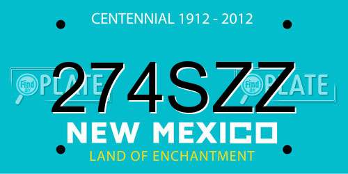 274SZZ New Mexico License Plate