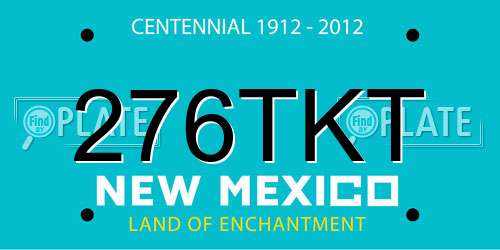 276TKT New Mexico License Plate