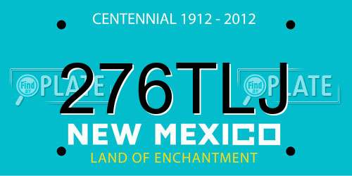 276TLJ New Mexico License Plate
