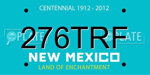 276TRF New Mexico License Plate