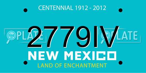 2779IV New Mexico License Plate