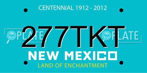 277TKT New Mexico License Plate