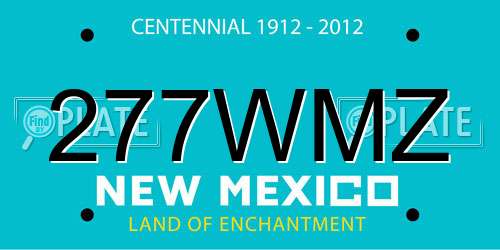 277WMZ New Mexico License Plate