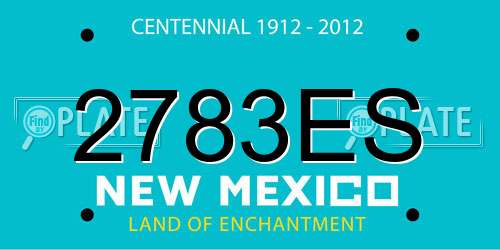 2783ES New Mexico License Plate